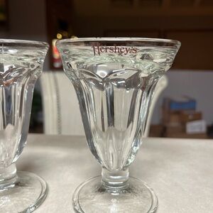 Hershey's Glass Sundae Dishes